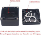 2 Pack Project Box IP65 Waterproof Junction Box ABS Plastic Black Electrical - Image 4