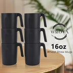 Wrova 16oz Wheat Straw Cups - Image 6