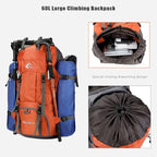 Bseash 60L Waterproof Hiking Camping Backpack - Image 5