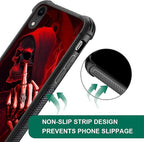 for iPhone XR Case, Gestures Funny Skull Pattern Graphic Design Girl Boy Soft - Image 5