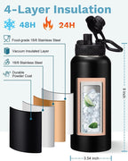 BENZZO 32/40/64/128oz Water Bottle - Image 4