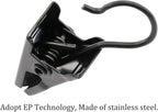 JANYUN 120 Pack Clip Hook Set Stainless Curtain Clips - Image 3