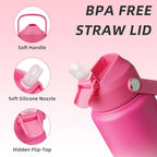 BJPKPK Water Bottle with Straw Lid, 24oz Vacuum Insulated Water Bottles - Image 2