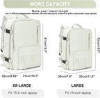 WONHOX Large Travel Backpack Carry on Flight Approved Laptop Work Business - Image 4