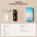 Mini Handheld Fan, USB Rechargeable 3 IN 1 Personal Cooler Fans - Image 9