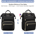 Focdod Backpack for Women 15.6 Inch Laptop Backpack Work Business Backpacks - Image 8