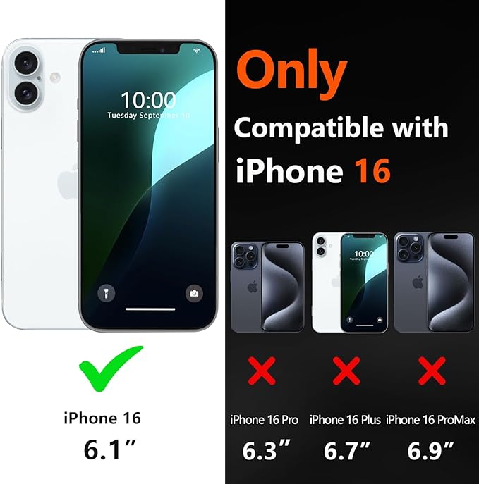 for iPhone 16 Case Heavy Duty Protection Phone Case Cover - Image 2