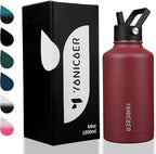 Insulated Water Bottle 64oz, Triple Wall Vacuum Stainless Steel, Leak Proof & - Image 7