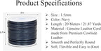 GENIQUE Real/Genuine Round Leather String Cord - Image 3