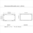 LeMotech Project Box, 5 Pieces ABS Electrical Box Small Junction Box - Image 8