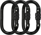 Heavy Duty Locking Climbing Carabiner Clip CE Rated 25 kN 5600 LB Rugged - Image 7