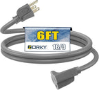 6ft Outdoor Extension Cord for Christmas Decorations by Zorky