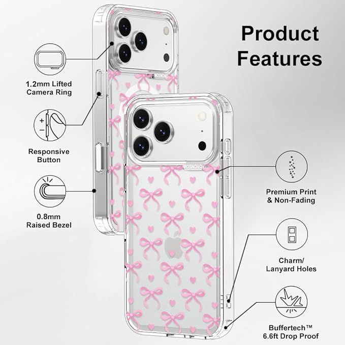 MOSNOVO for iPhone 17 Pro Max Case | Military Grade 6.6ft Drop Tested | Camera - Image 7