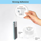 Secopad White Window Screen Repair Tape, 2 in X 15 FT Screen Repair Kit - Image 3