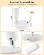 EZVALO Spot Lights Indoor, 5500mAh Rechargeable Picture Lights - Image 5