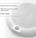 Maxxima 6 in. Round Motion Sensor LED Ceiling Mount Light Fixture - Image 4
