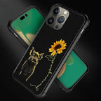 for iPhone 13 Pro Case, Pig Sunflower Yellow Sunshine Pattern Graphic Design - Image 3