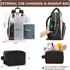 Backpack for Women 15.6 Inch Laptop Backpack Work Business Backpacks Purse - Image 3