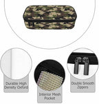 Camouflage Pencil Holder Bag Brown Green Abstract Modern Pattern Pencil Case - Image 3