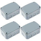 4PK Electrical Junction Box, Nineleaf IP66 Weatherproof Junction Box, 4.9"x by NineLeaf