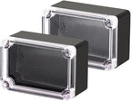 Project Box IP65 Waterproof Junction Box ABS Plastic Black Electrical Boxes DIY by Otdorpatio