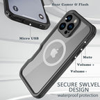 for iPhone 16 Pro Max Case Waterproof, Full-Body Hard Case Built-in - Image 6