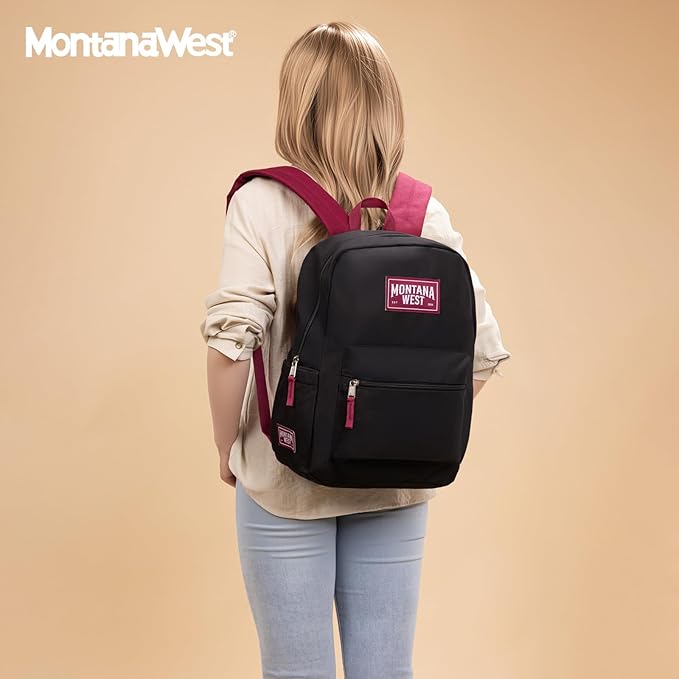 Montana West Backpack for Women Men 2 PCS Lightweight College Bookbags Casual - Image 6