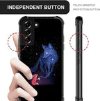 for Samsung Galaxy S22 Plus Case, Galaxy Fox Wolf Pattern Graphic Design Girl - Image 4