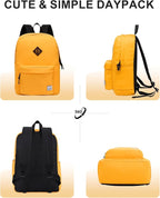 VASCHY Lightweight Backpack for School, Classic Basic Water Resistant Casual - Image 6