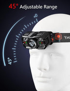 Skylla Headlamp Rechargeable, 1200 Lumen Ultra Bright LED Head Lamp Flashlight - Image 3