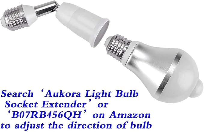 Motion Sensor Light Bulbs, Aukora 12W E26 Motion Activated Dusk to Dawn - Image 7