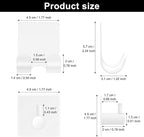 CGBE Razor Holder for Shower, 4 Packs Shaver Holder and 4 Packs Shower Hooks - Image 3