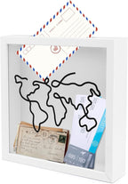 ASTIMESA 7.8" x 7.8" Adventure Archive Box Display Case, Transparent Travel by Unknown