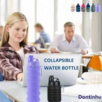 Collapsible Water Bottles 2 Pack Travel water bottle Sports Portable Water - Image 7