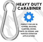 BoxerTool Heavy Duty Spring Snap Hooks 4Inch, 3/8" 20 Pack - Image 2