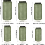 Shappy 6 Pcs Waterproof Dry Bag Set Ultralight Stuff Sack 20/15/10/8/5/3L - Image 2
