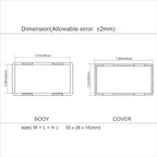 LeMotech 5Pcs ABS Plastic Electrical Project Case Power Junction Box, Project - Image 8