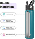 Konokyo Insulated Water Bottle 24oz Stainless Steel Sport Bottles - Image 4