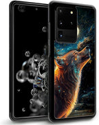 for Samsung Galaxy S20 Ultra Case, Star Cave Hungry Wolf Pattern Graphic Design - Image 2