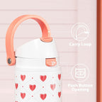 24 oz Valentine's Day Water Bottle: Meoky Stainless Steel Water Bottle - Image 4