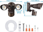 LEONLITE 3CCT LED Security Light, Motion Sensor Outdoor Lights, Dusk to Dawn - Image 9