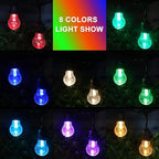 48FT Outdoor RGB String Lights, 16 Shatterproof Edison Bulbs, Dimmable Color - Image 3