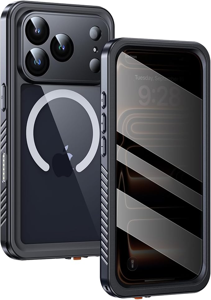 Lanhiem Magnetic for iPhone 17 Pro Max Case Waterproof, Built in Screen by LanhiemHome