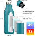 BJPKPK Insulated Water Bottles, 18 oz Stainless Steel Metal Water Bottle - Image 3