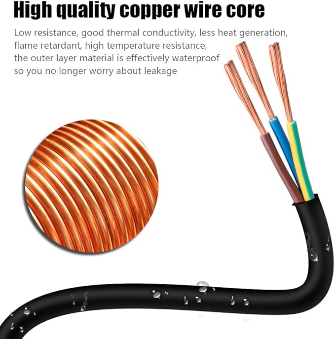 25FT 12/3 Outdoor Extension Cord, Heavy Duty 3-Outlet SJTW Indoor/Outdoor - Image 5