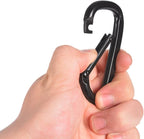 Carabiner Clip, Camping Accessories, Outdoors and Gym etc, D Shaped Spring Hook - Image 2