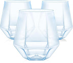 Maaacute 40 Pack Plastic Stemless Wine cocktail Whiskey Champagne Glasses by Maaacute