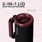 NAYAD 40oz Travel Tumbler with Handle and Straw|Cup Holder Friendly Insulated - Image 4