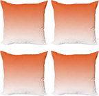 Ambesonne Ombre Decorative Throw Pillow Case Pack of 4, Scorching Sunset in The by Ambesonne