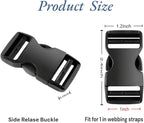 10 Pack 1 Inch Buckle Quick Side Release, Heavy Duty Plastic Side Release - Image 5